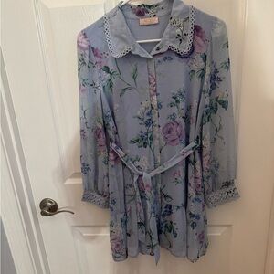 Lipsy Blue Floral Dress